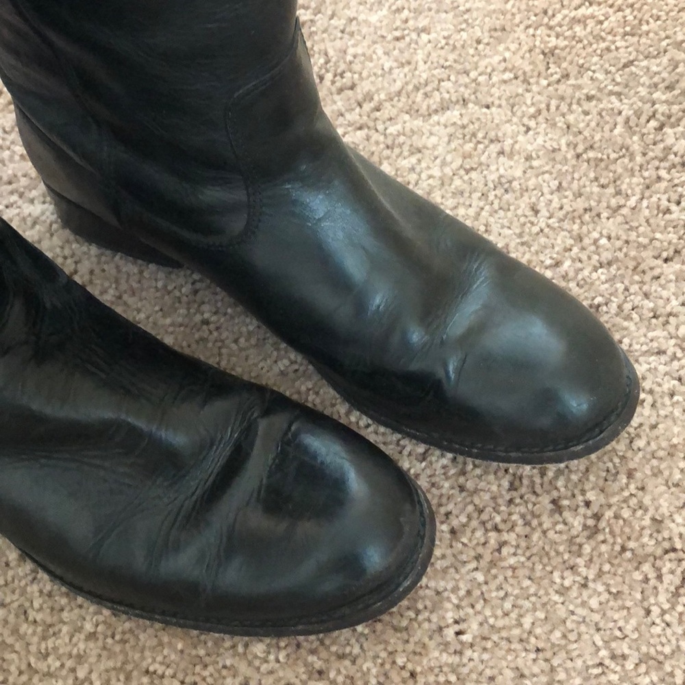 Frye Melissa Button Leather Riding Boot - Picture 4 of 7